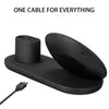 3-in-1 Multi Device Wireless Charging Dock Station compatible with Apple iPhone, Samsung, Android, iWatch, Airpods, Google Pixel