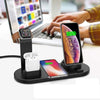 4-in-1 Multi Device Wireless Charging Dock Station for Apple iPhone, Samsung, Android, iWatch, Airpods, Google Pixel