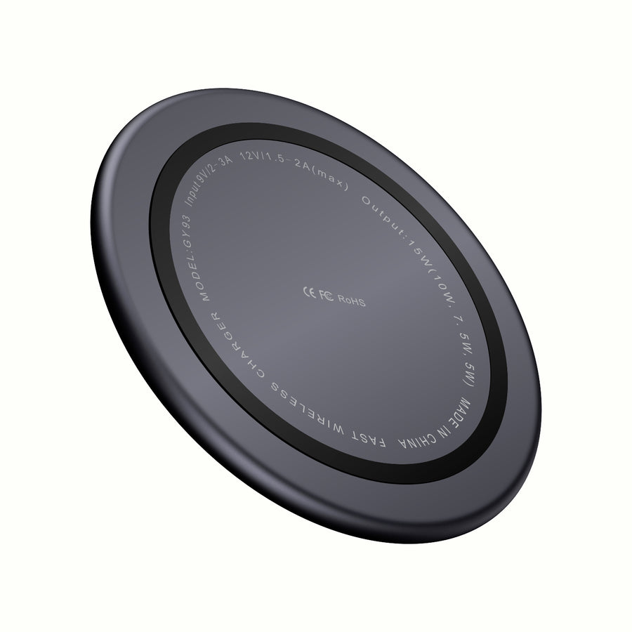 Fast Wireless Charging Pad 15W - Slim Qi Wireless Phone Charger Pad