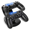 Charger Stand Compatible with Playstation 4 Controllers PS4. PS3. Multi-Controller Charging Dock Stand with LED Lights