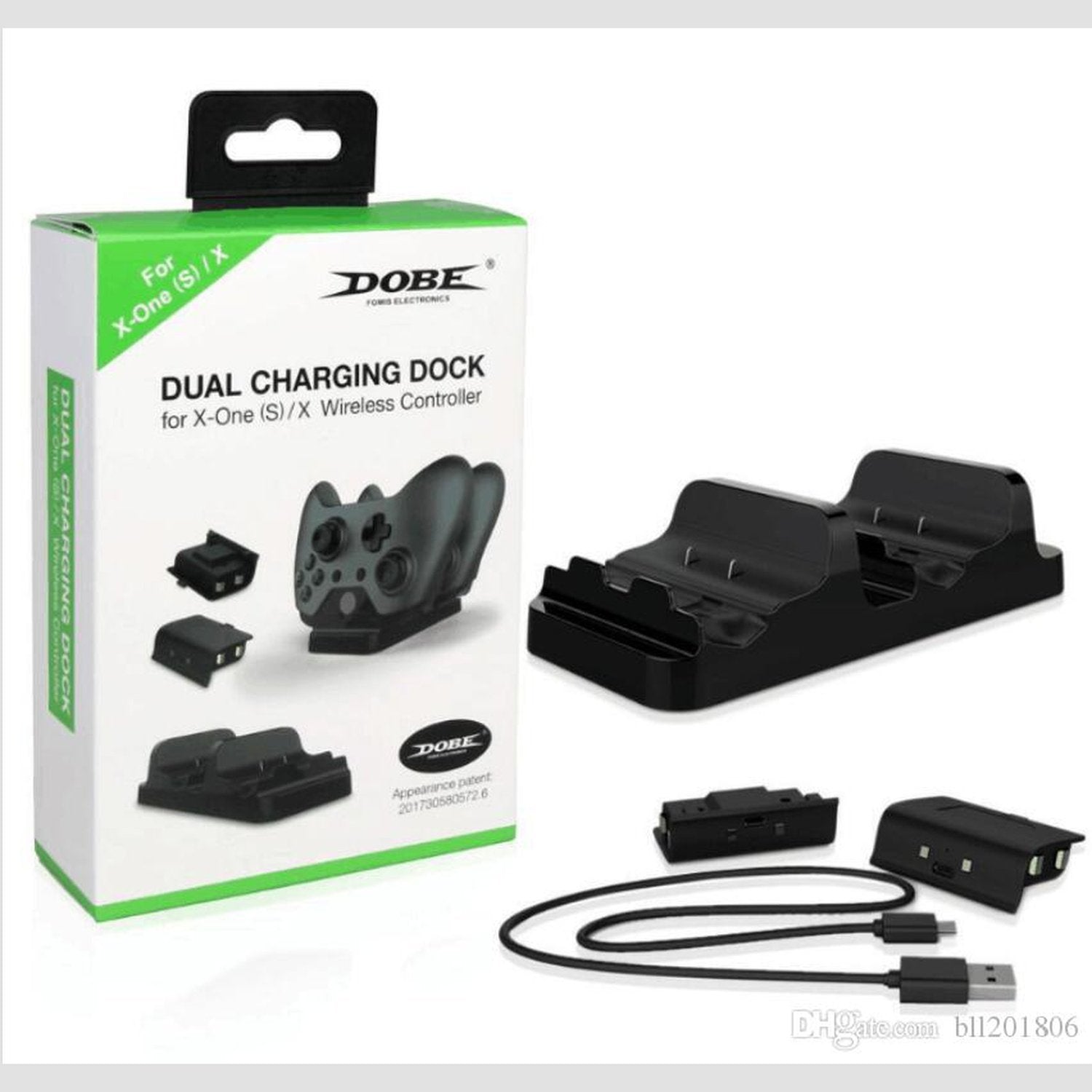 Controller Charger Dock compatible with Xbox Controllers | Charging Dock Station - includes 2 Rechargeable Battery Pack