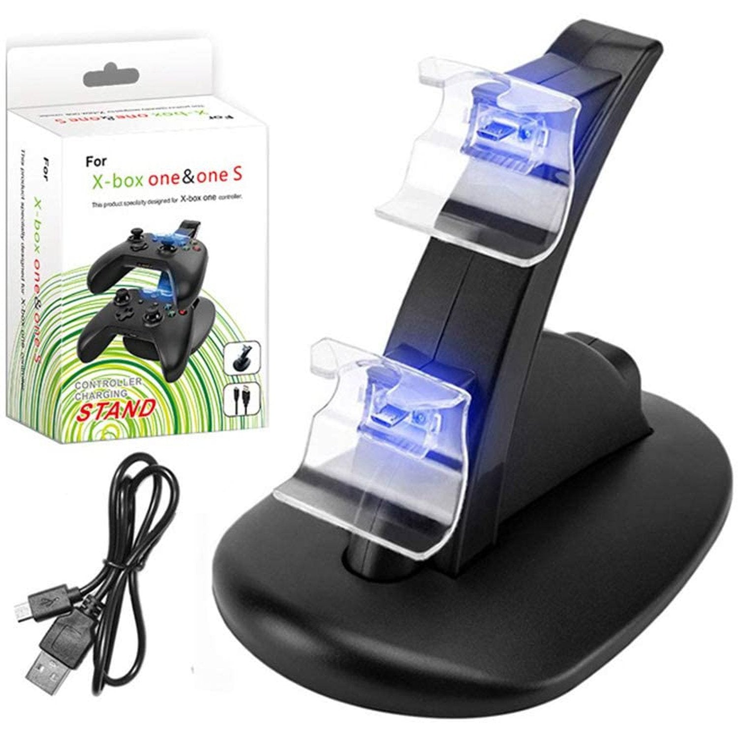 Controller Charger Stand compatible with Xbox One Controllers | Charging Dock Stations with LED Lights