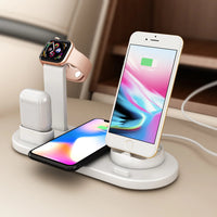 Thumbnail for 4-in-1 Multi Device Wireless Charging Dock Station for Apple iPhone, Samsung, Android, iWatch, Airpods, Google Pixel